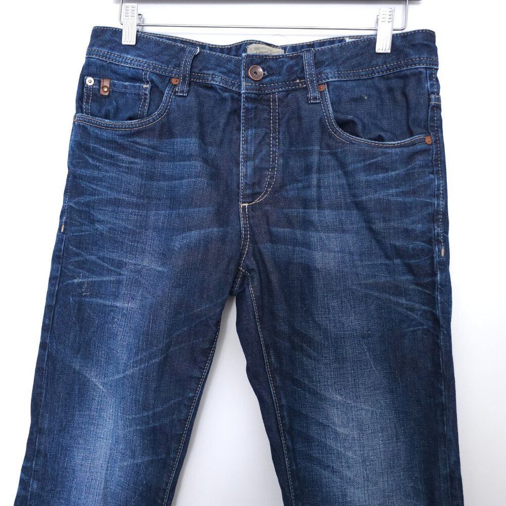 Jack & Jones Vintage Clark Original Jeans Men's 32x32 Dark Wash Straight Denim - Picture 16 of 16